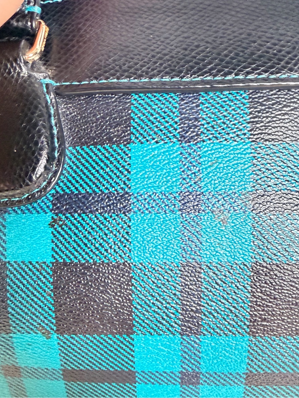 Coach Mini Bennett Satchel Buffalo Plaid Check F55446 - Picture 6 of 7